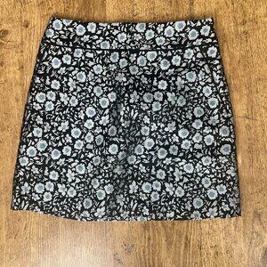 LOFT Floral Jacquard Mini Skirt